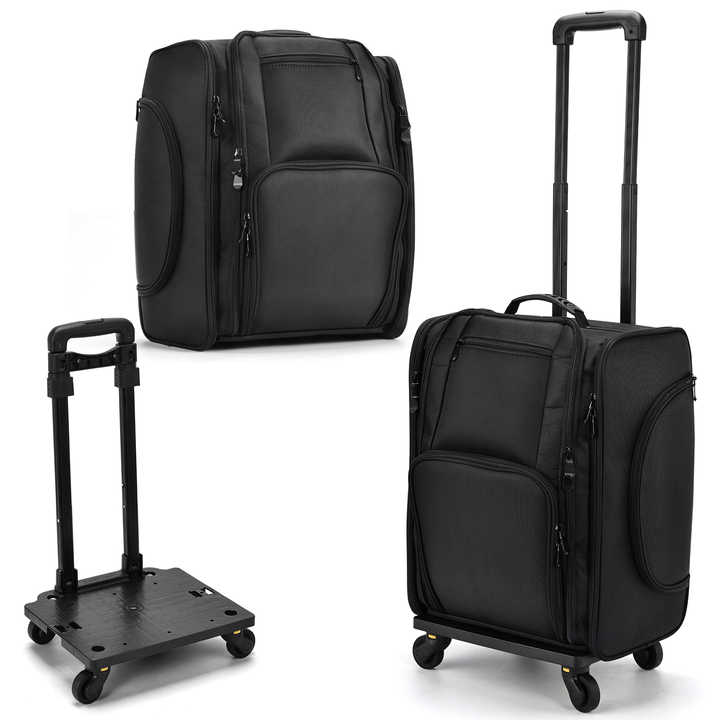 New Design Side Open Wheeled Makeup Bag 