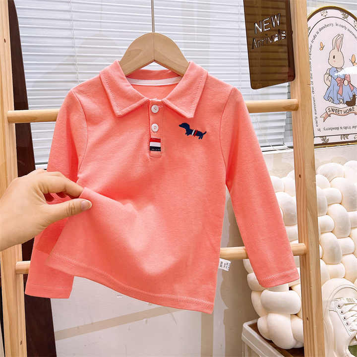 Pure cotton long sleeve children's t-shirt, 