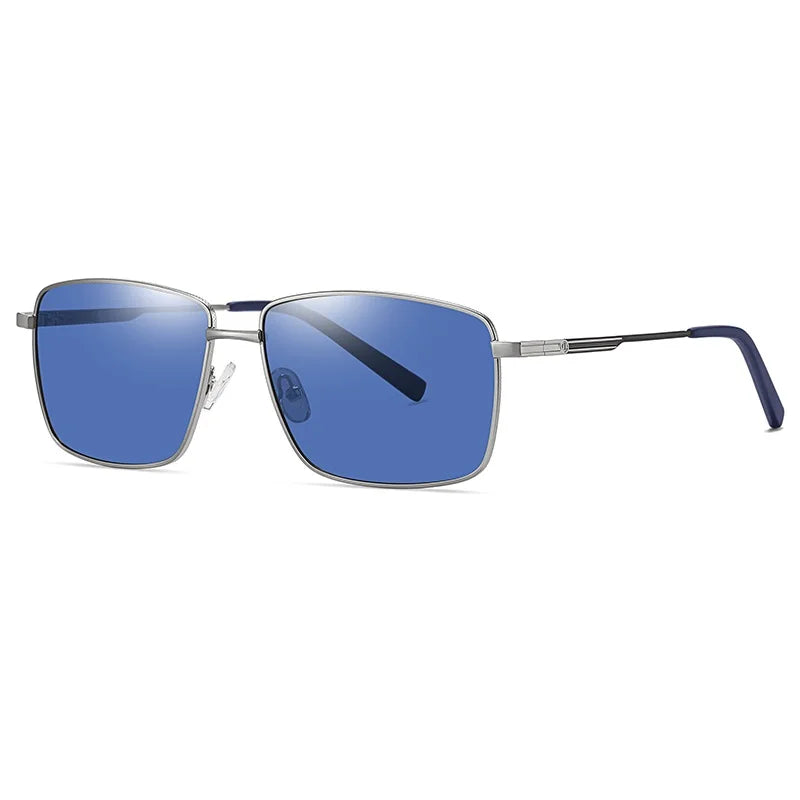 Polarized square Oversized Sunglasses-  نظارات شمسية كبيرة الحجم