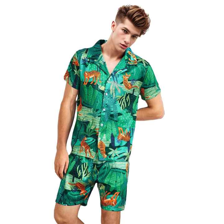 طقم بيجام شورت للرجال