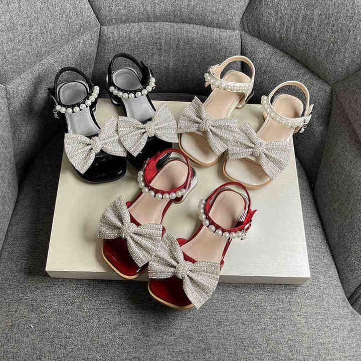 Girls Rhinestone Heel 