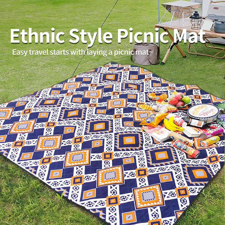 Hoodtown Ethnic Style Waterproof Rug. 