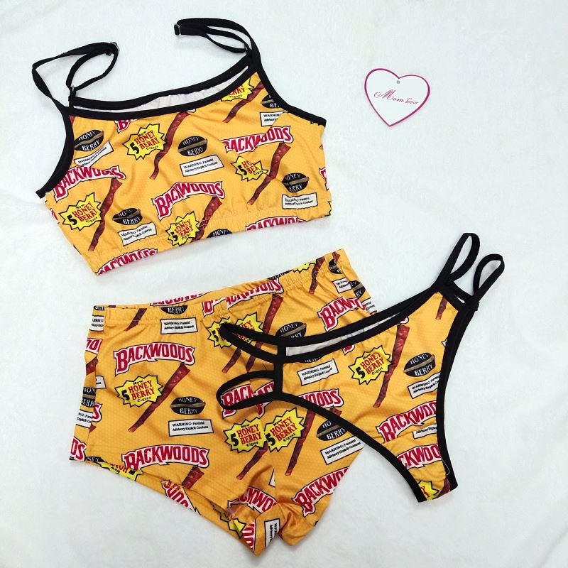 قطع طقم قصير ملابس داخلية نسائية 3