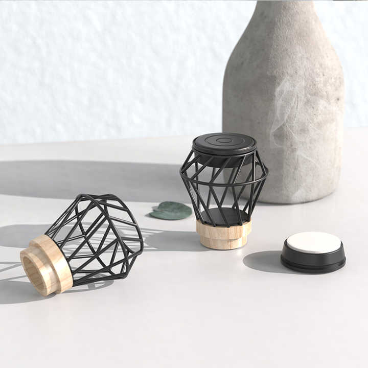 New Design Wooden Custom Flower Head Metal Curtain Rods Indoor 