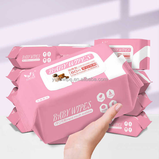 Baby wet wipes for skin care