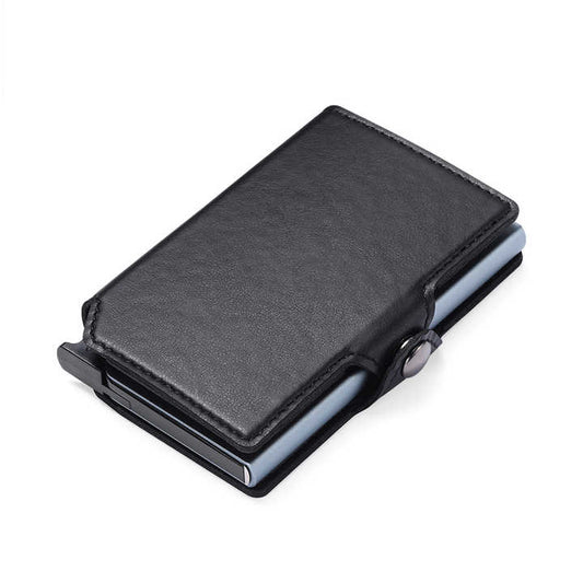 Big Discounts Minimum RFID Blocking with Money Clip. Wallet Cover Case PU Leather Smart Wallet Aluminum 