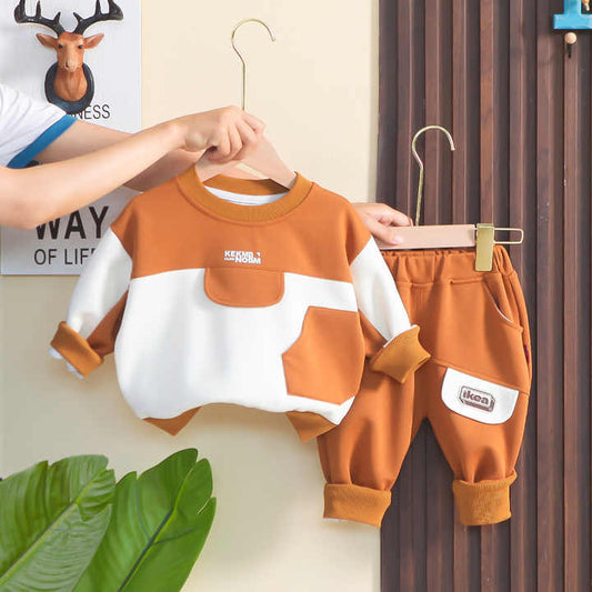 بنطلون اولاد سترة من قطعتين