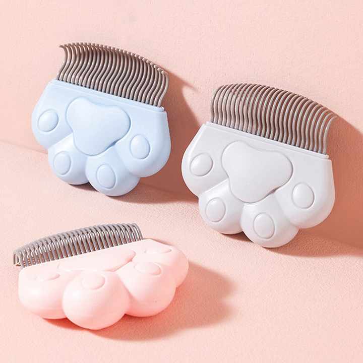 مشط استمالة الكلاب من السيليكون الفاخر ، أداة . Premium Silicone Dog Grooming Comb, Effective Hair