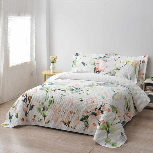 New Custom Floral Design 3 Piece Duvet Cover Sets 
