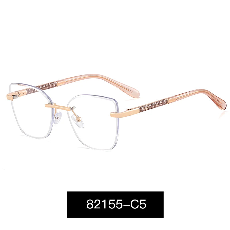 Women's Cat Eye Metal -نظارات طبية معدنية