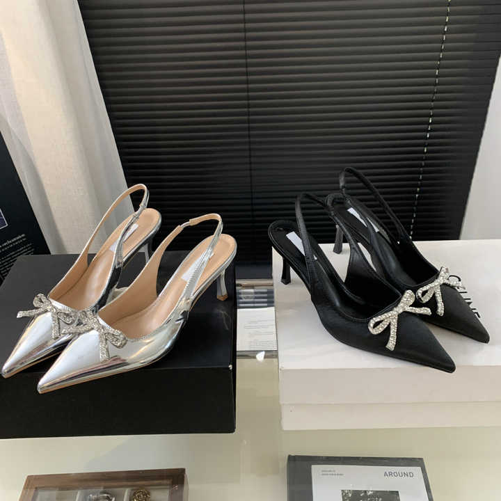 Elegant women's high heel pumps with French bow 