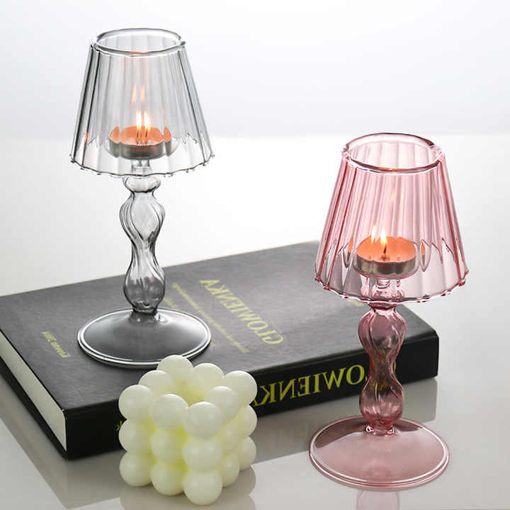 European Lamp Type Candle Holder Luxury-حامل شموع
