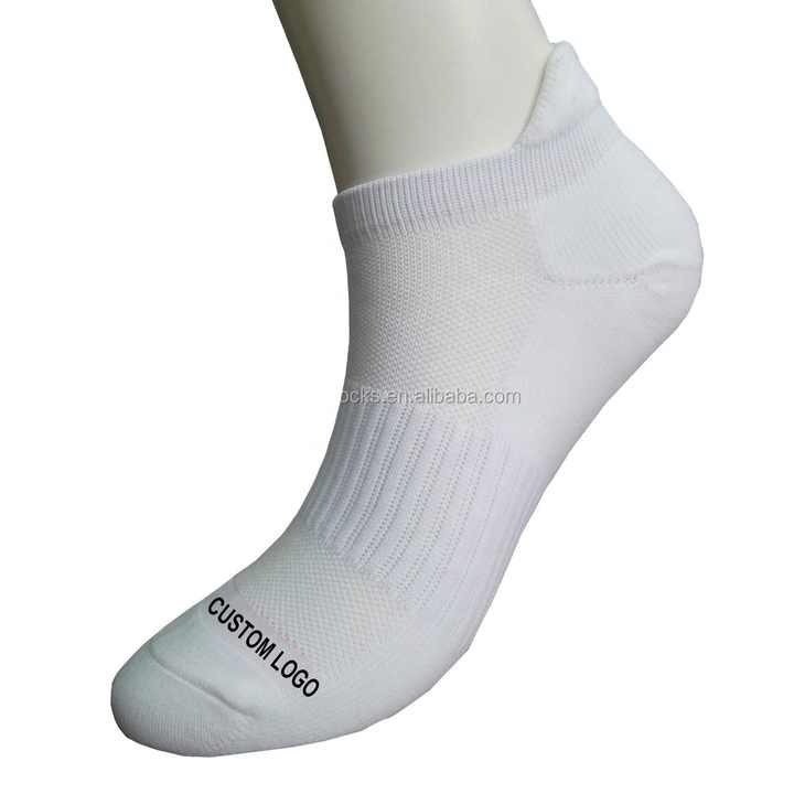 Women's Running Sports Socks with Custom Logo Low Price Ankle White Half Cushion Function Custom 
