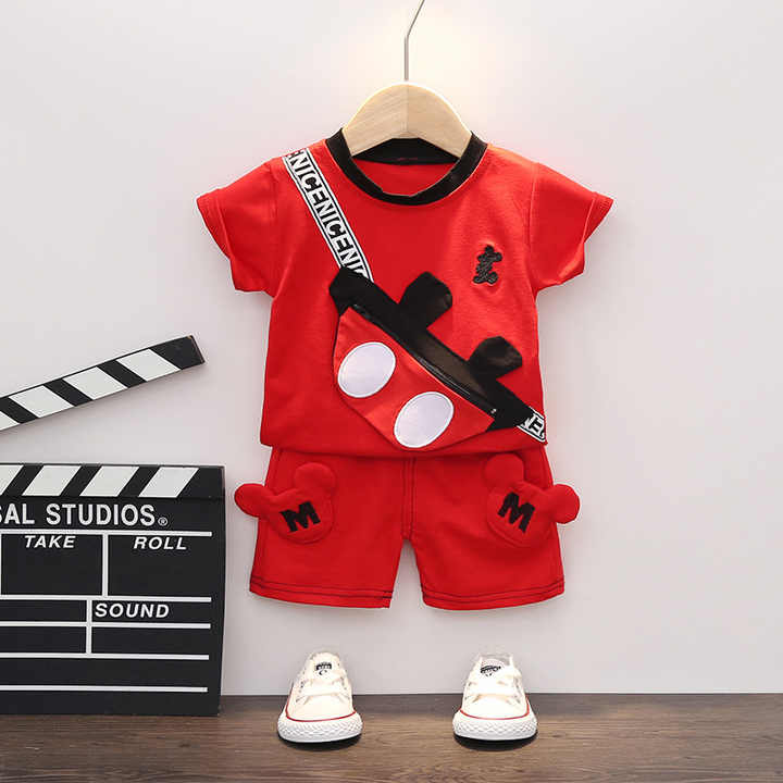 Kids Fashion Boys Clothing Summer Suit Boys Cotton 