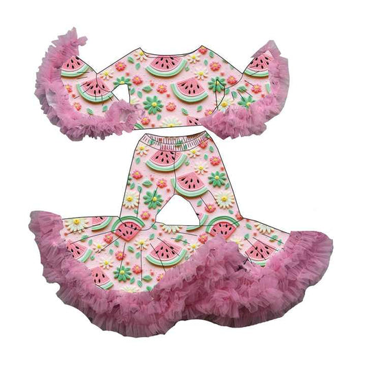 DH ODM Winter Casual Thin Girls Print T-shirt Outfit for Toddler Girls 4T Formal Clothes SetsDH ODM الشتاء عارضة رقيق الفتيات طباعة تي شيرت الزي للفتيات طفل صغير 4T مجموعات الملابس الرسمية