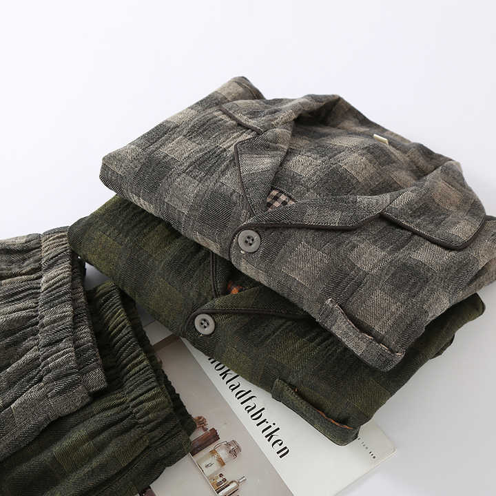 Men's Pure Cotton Slow Rise Long Sleeve Shirt Set Men's Pure Cotton Slow Rise Long Sleeve Shirt Set 