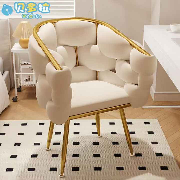Scandinavian vanity chair for girls comfortable chair for room. 