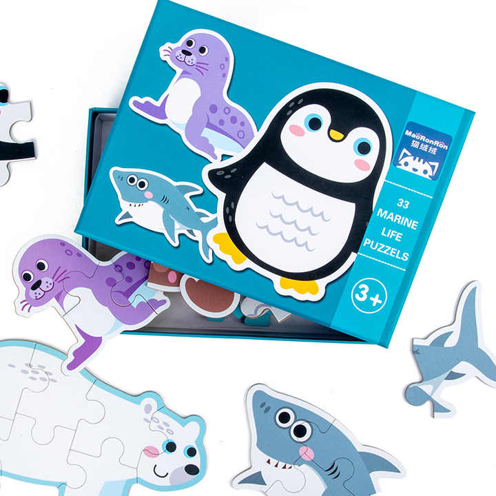 Wooden Learning Card Puzzles Game Early Educational Game. 