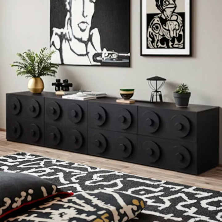 Traditional solid wood multi-functional sideboard, 