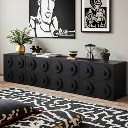 Traditional solid wood multi-functional sideboard, 