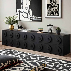 Traditional solid wood multi-functional sideboard, 