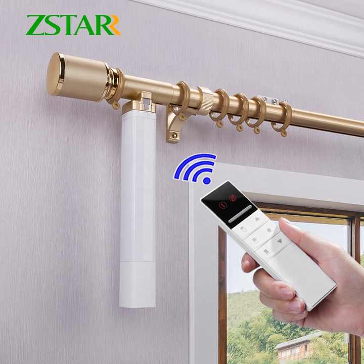 Smart home curtain poles 