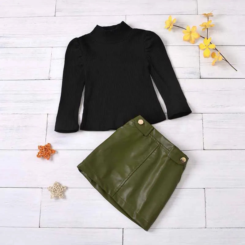 مجموعة ملابس عصرية جديدة للبنات من قطعتين -  New Spring New Arrival Girls Fashion Clothes Set 2 Pieces