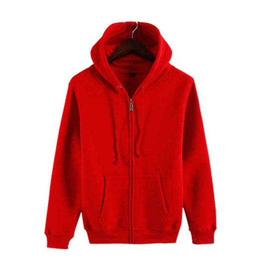 سترة قطنية ثقيلة للرجال بهودي سحاب أسود .