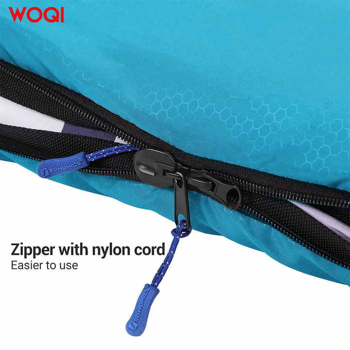 كيس نوم للتخييم من القطن والبوليستر للبالغين  - WOQI Wholesale 3 Season Waterproof