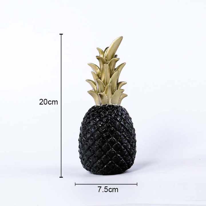 , Creative Living Room Decor, TV Cabinet, Soft Decor, Pineapple Letterديكور على شكل أناناس من Nordic INS, ديكور على شكل أناناس باللون الأسود الذهبي ، ديكور إبداعي لغرف المعيشة ، خزانة تلفزيون ، ديكور ناعم ، حرف الأناناس