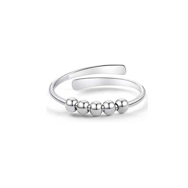 New Women's Adjustable Anti-Anxiety Swivel Ring 
