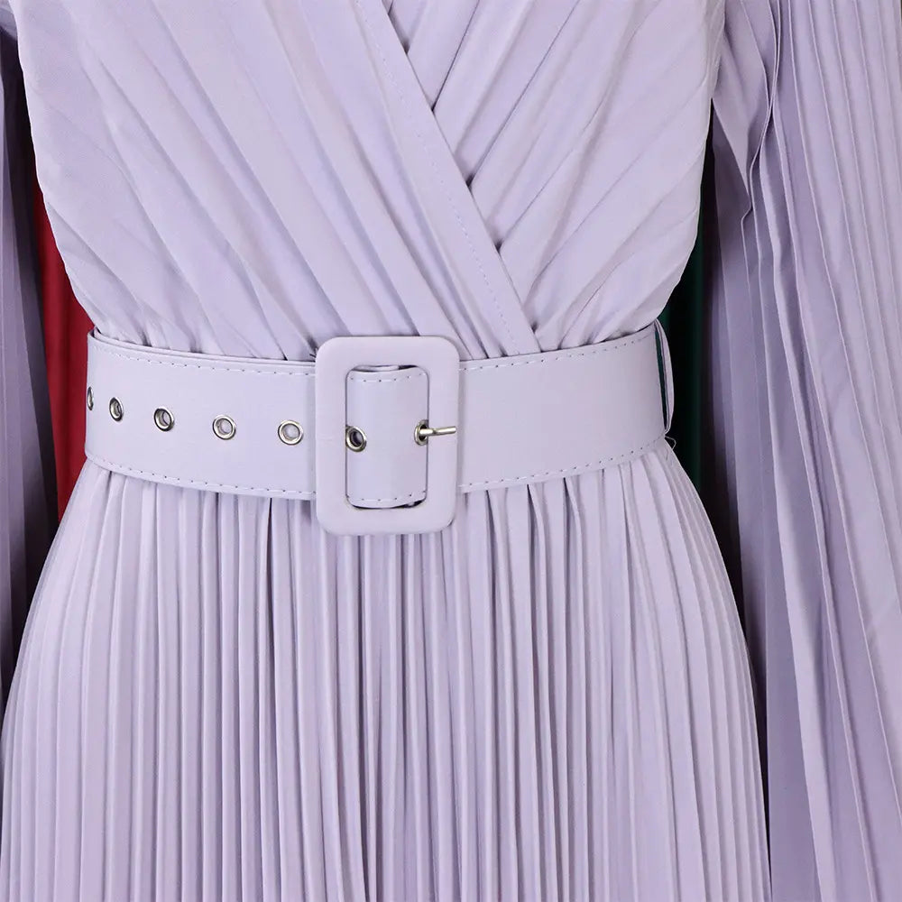 Women's long pleated dress 