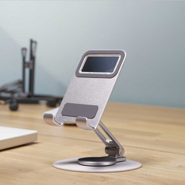 Mobile Phone Accessories for Office Use with Foldable Aluminum Alloy iPad Stand 
