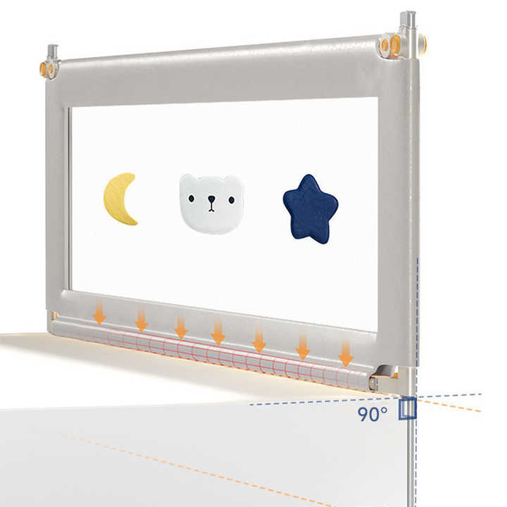 Adjustable Height Iron Bed Rails for Infants 