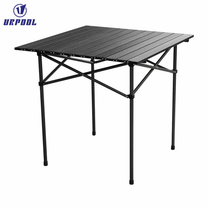 Outdoor garden furniture table, folding camping table. 