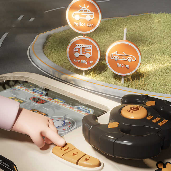 محاكاة القيادة والتعليم المبكر للأطفال لعبة سباق التحدي سيارة تأثيرات صوتية فيديو Driving Simulation Early Education Kids Racing Game Challenge Car Sound Effects Video
