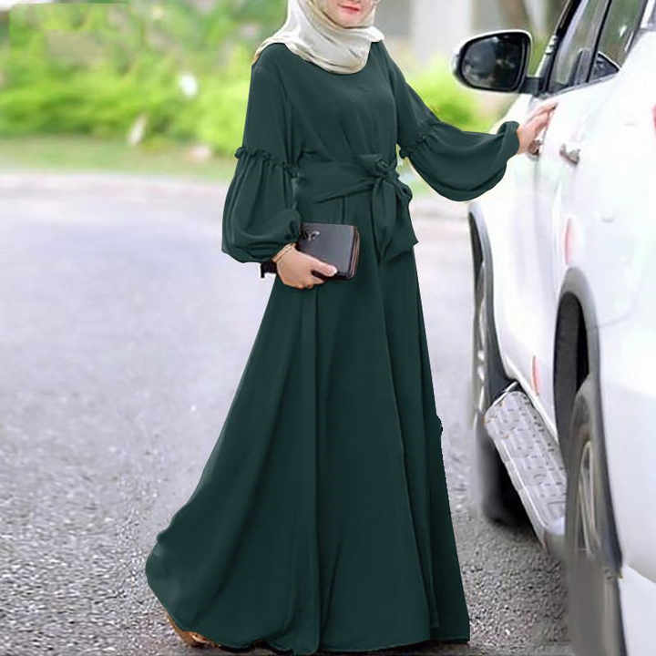 Women Spring Robe Dress Islamic Ladies-فستان نسائي ربيعي