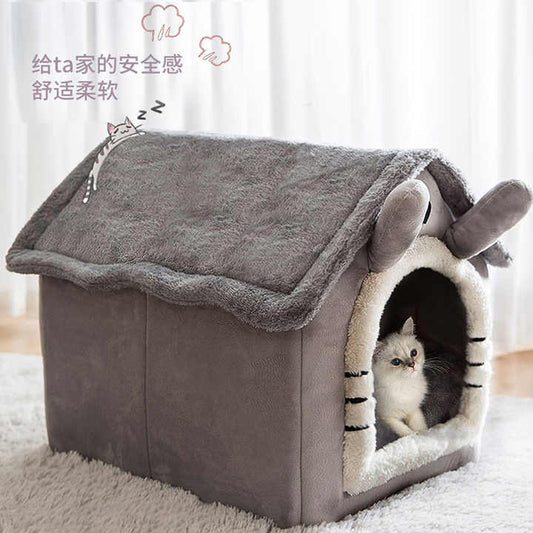 Small Dog &amp; Cat House Winter Warm -بيت للكلاب