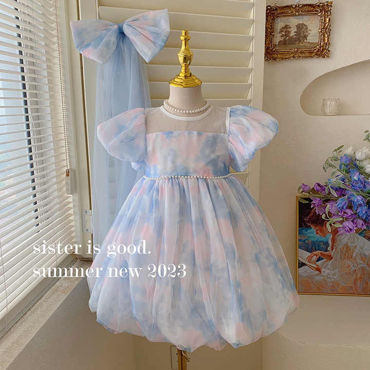 Dress Korean Version of Children's Dress Skirt -فستان بناتي صيفي جديد