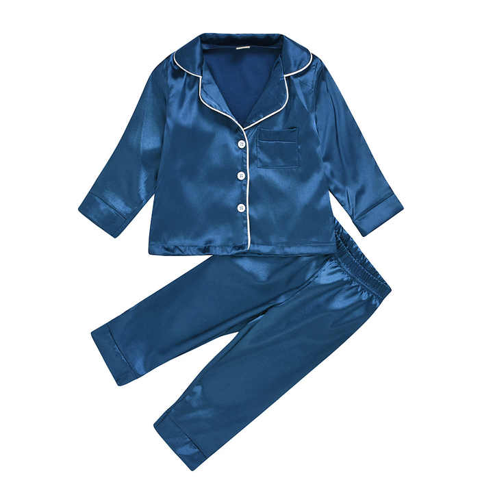 Children's silk pajamas 