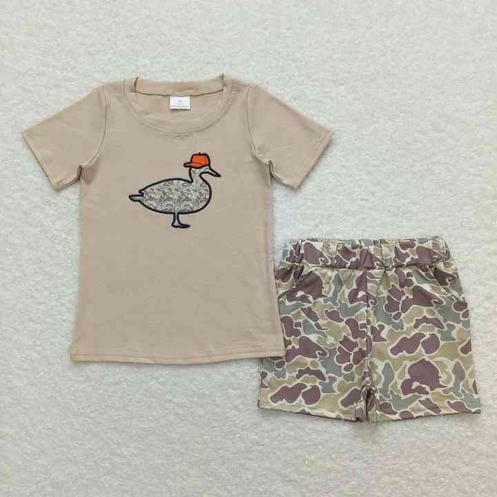 Wholesale Hot Sale Kids Short Sleeve Shirt Shorts 