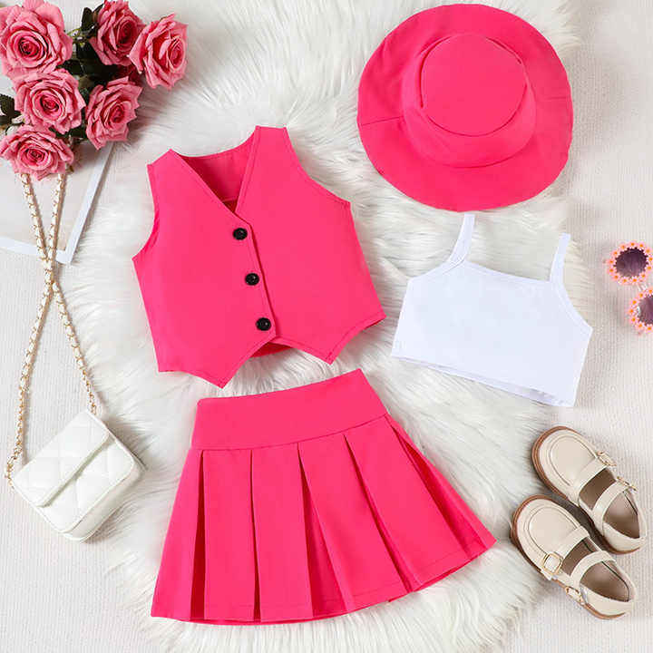 ملابس بناتي ملابس صيفية للأطفال الصغار طقم أزياء Girls Clothes Summer Toddler Clothes Fashion Set
