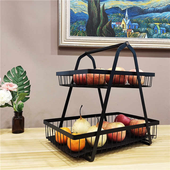 Two-tier fruit basket 