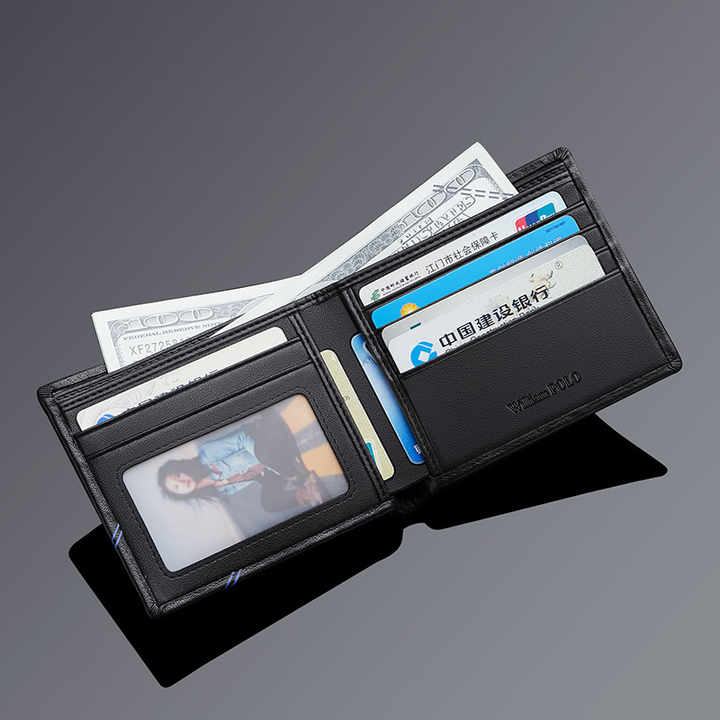 Best Selling Black Simple Men's RFID Blocking 