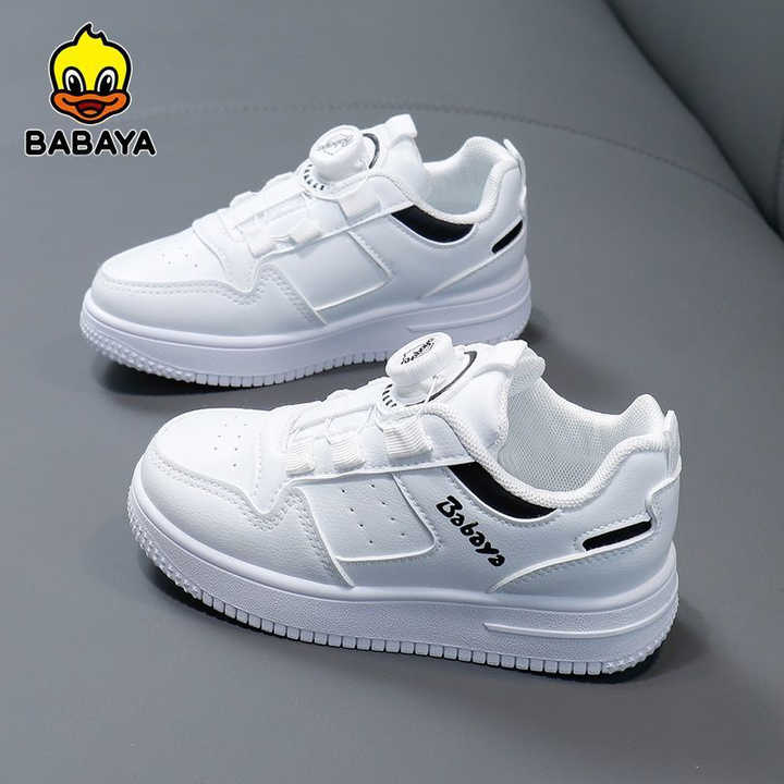 Baby Shoes Breathable White and Black Non- 