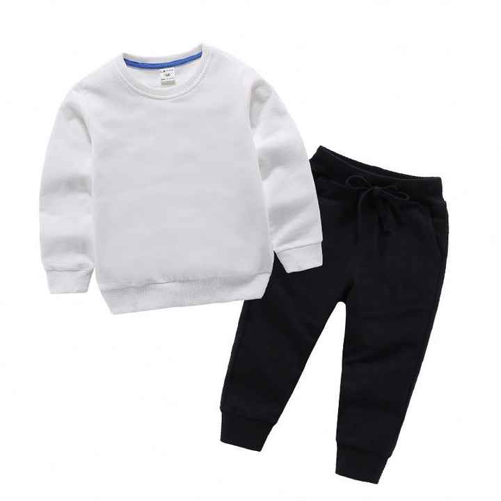 Baby Hooded Sweater 2 Piece Set Long Pants High 