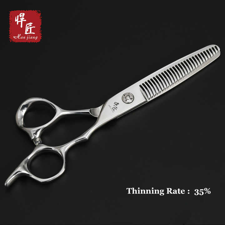 Japanese 440C Steel Professional Hair Cutting Scissors. مقص قص شعر احترافي من الفولاذ الياباني 440C، طقم تخفيف