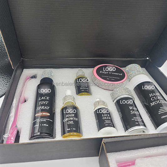 Custom Your Logo Wig Install Boxes Private Label. تخصيص شعارك الخاص، تركيب صناديق الشعر المستعار، تعبئة