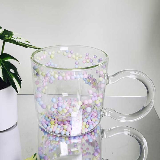 New Design Double Wall Glass Cup 