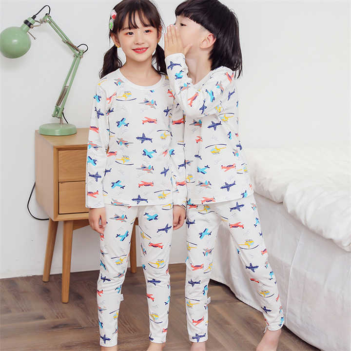 Toddler Kid Clothes Cotton Printed Girls Pajamas Set 